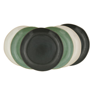 Lot de 6 grandes assiettes, MILA