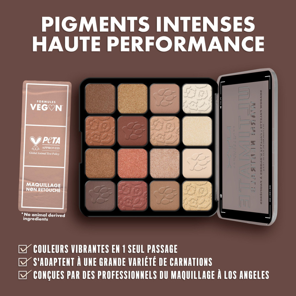 NYX Professional Makeup ULTIMATE SHADOW PALETTE Palette fards à paupières Warm Neutrals