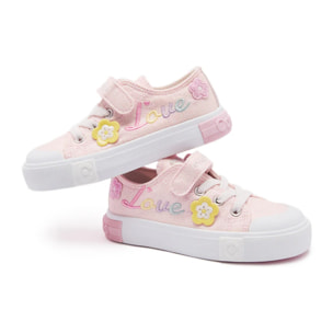 Zapatillas de Niña con Detalles de Flores