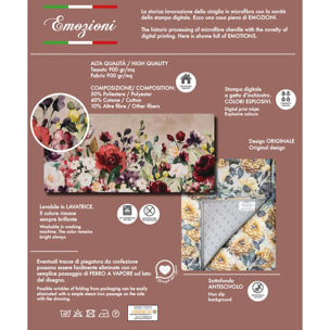 Tappeto EMOZIONI MAGNOLIA moderno fiori bouquet floreale lavabile antiscivolo passatoia multiuso bagno cucina ingresso