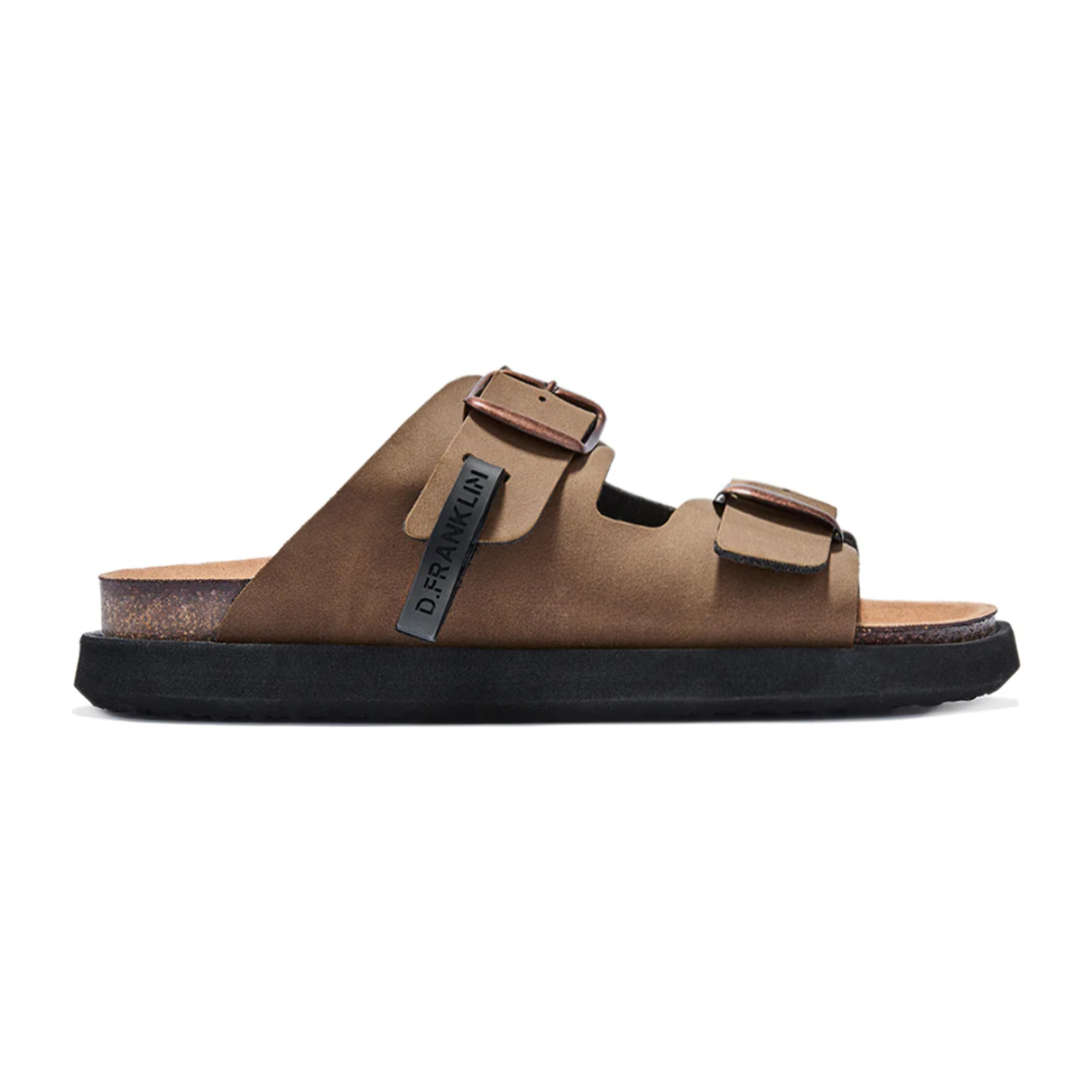 Sandalias de Mujer Cierre Hebilla en  Marrón / Rosa Vibe Nobuck