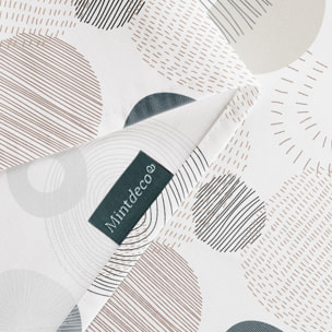 Nappe imprimée anti-tâches CALEB GRIS