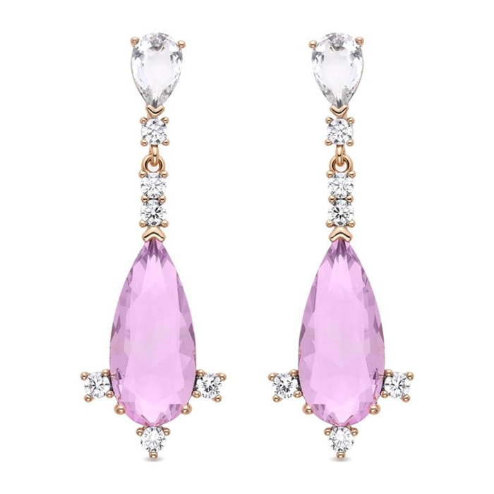 Pendientes Lux by Lux acabadoss en oro amarillo de 18K