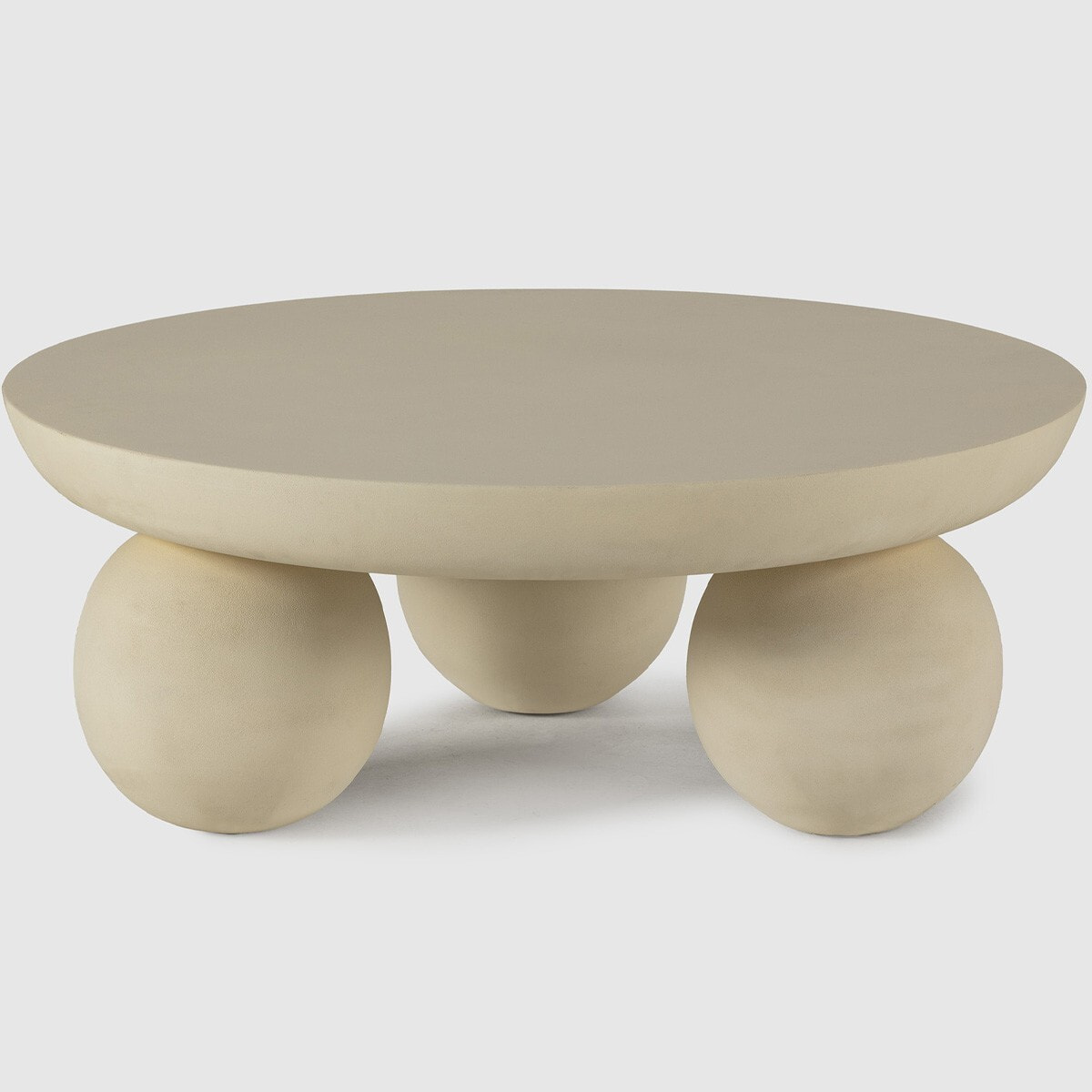 Table basse ronde en bois de manguier - VENUS