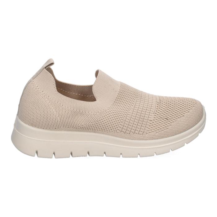 Zapatilla Plana Comoda para Mujer, Material Elastico, Sin Cierre, Slip On
