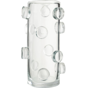 J-Line vase Pebbles - verre - transparent - large - 36 cm de hauteur