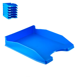 PACK 6 Uds. BANDEJA OFICINA CYAN