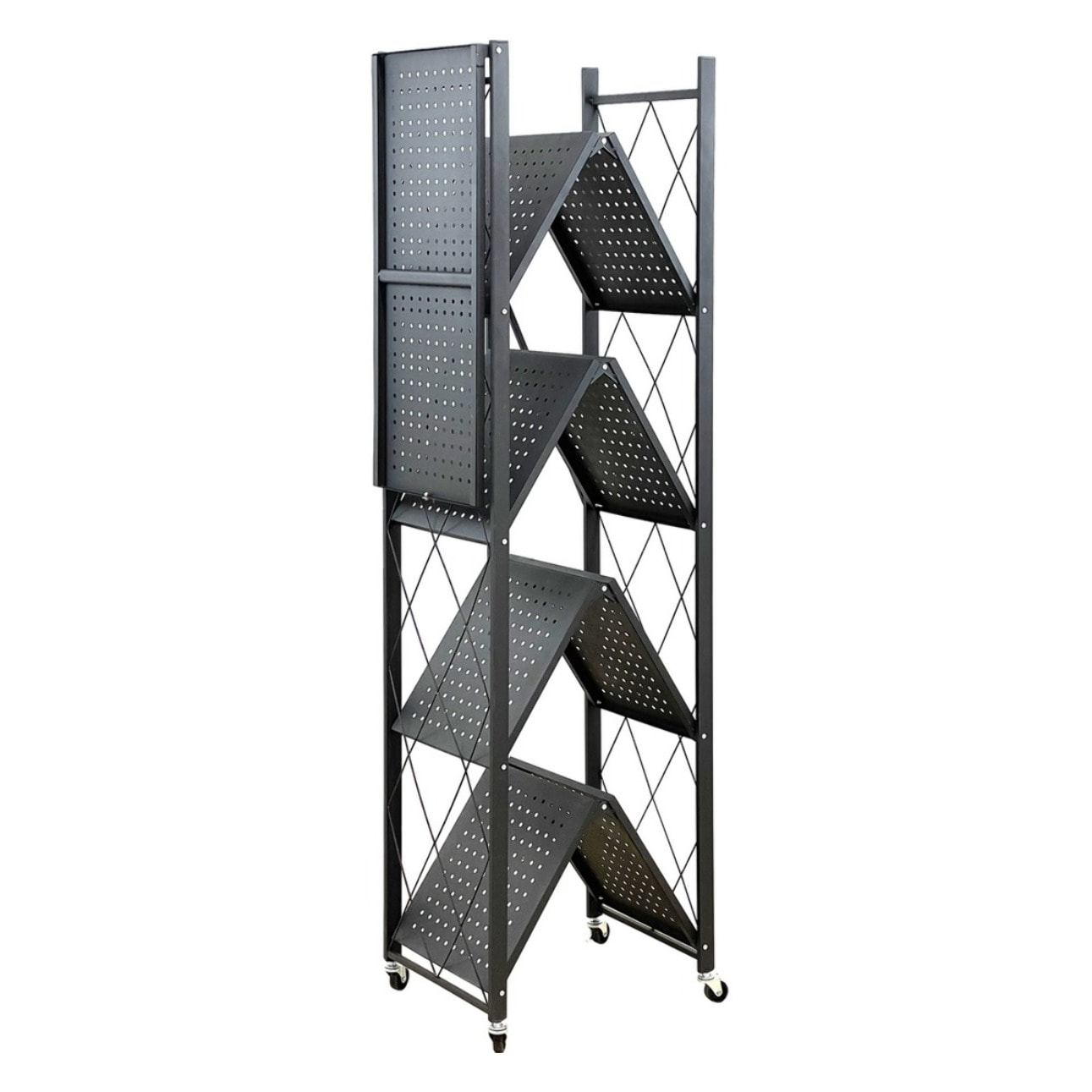 Scaffale in bambù naturale 3 ripiani 60X26X66 cm