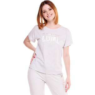 Camiseta mujer Cristal Shine logo grande