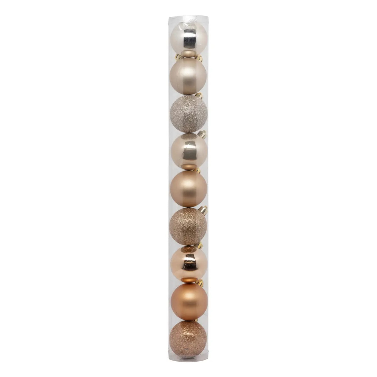 Boule de Noël plastique 60mm x9 nude
