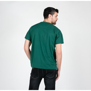 T-shirt basic con logo ricamato