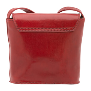 Borsa a tracolla  da uomo In Vera pelle Made in Italy 16x17,5x7 cm