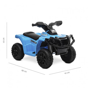 Quad de bateria BLUE S-QUAD vehículo eléctrico infantil 6V 3 años