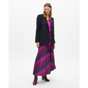 Gonna plissettata a righe