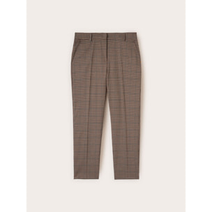 Motivi - Pantaloni regular fantasia check - Beige