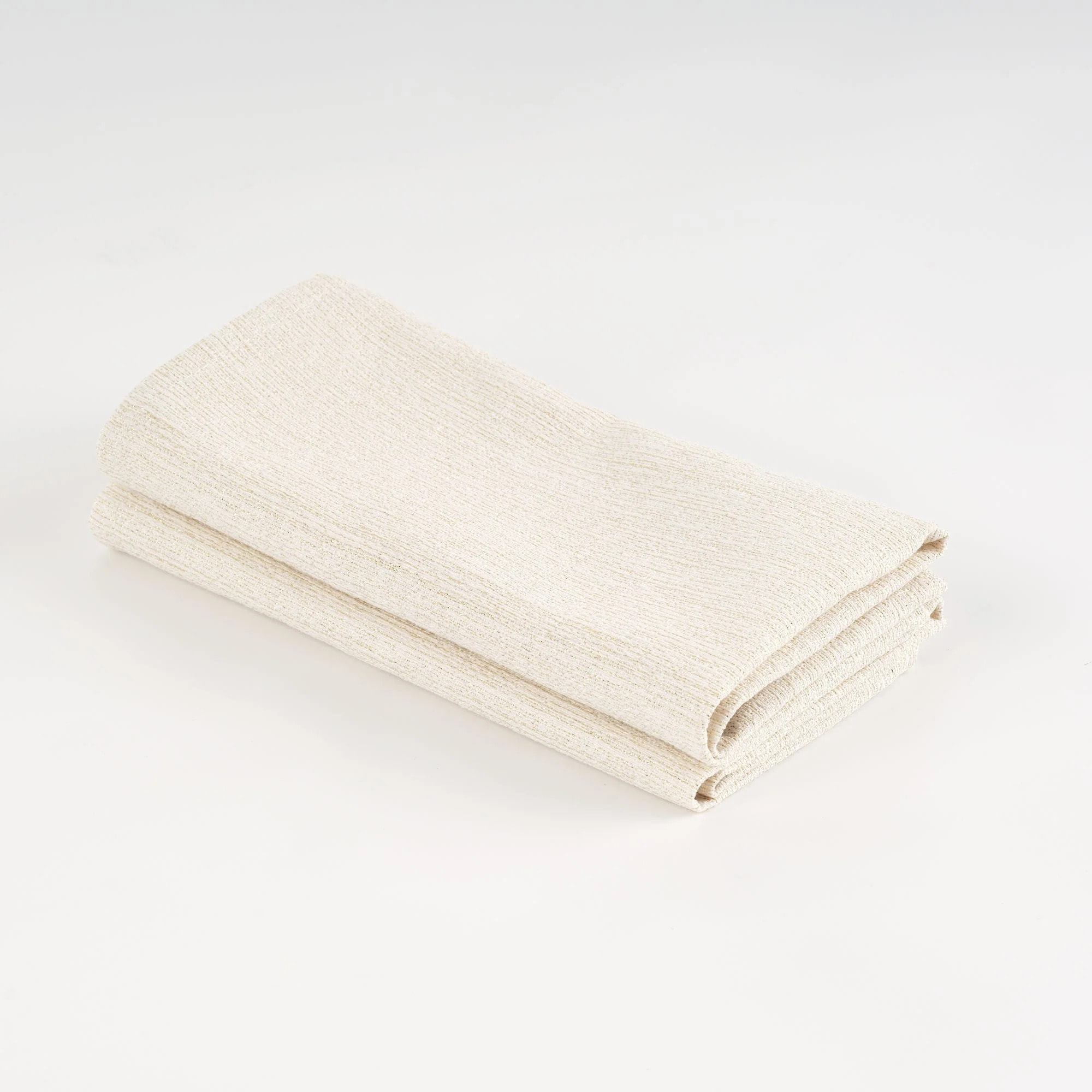 Lot de 2 Serviettes jacquard fil d'or R17948 45x45 cm