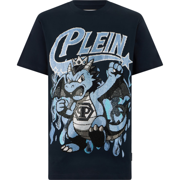 PHILIPP PLEIN Camiseta de cuello redondo y manga corta DRAGON