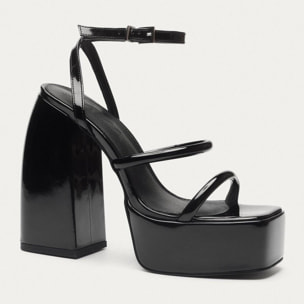 Sandalias de tacón  -  Dara   - Negro - 15 cm