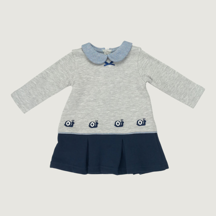 ABITINO BICOLORE GRIGIO MEL BLU FELPA