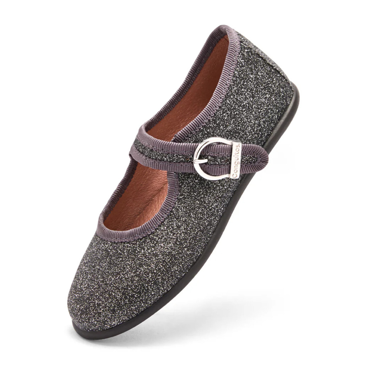 Mary Jane glitterate da bambina con chiusura a fibbia