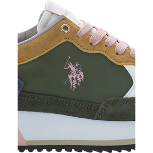 Sneakers U.S. Polo Assn. verde-bianco sporco