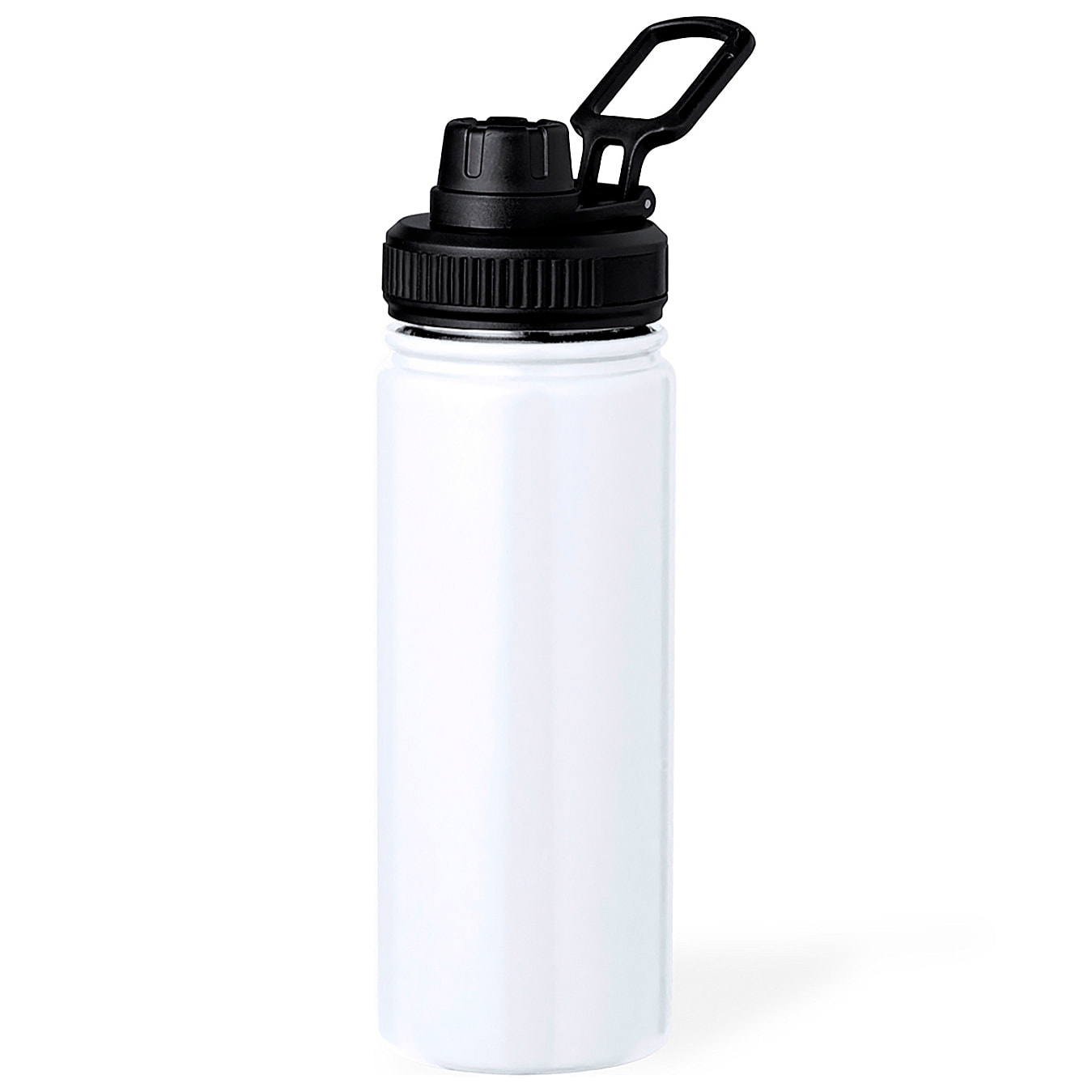 Bidón térmico de acero inox con doble pared y 550 ml de capacidad. Incluye tapa de cierre a rosca, con dosificador y asa.
