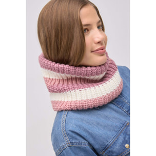 Colletto in maglia a righe