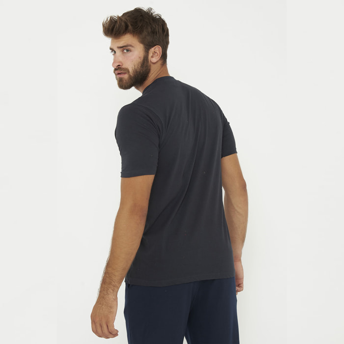 T-shirt in cotone da uomo MOVE MAN blu