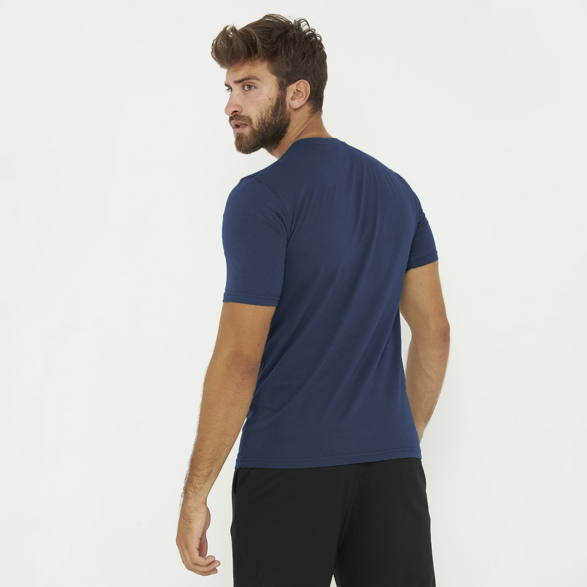 T-shirt in cotone da uomo EUPHORIA blu