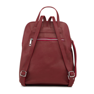 Borse Donna colore Bordeaux-in pelle Made in Italy 30x33x16cm