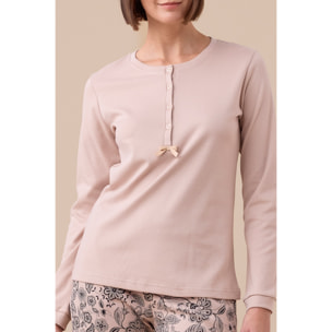 Pigiama donna invernale in caldo cotone articolo trim. Noidinotte