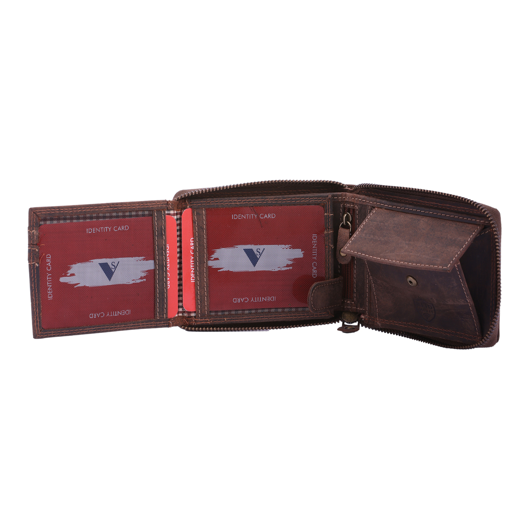 Portafoglio  da uomo In Vera pelle Made in Italy 9,5x12,5x2,5 cm