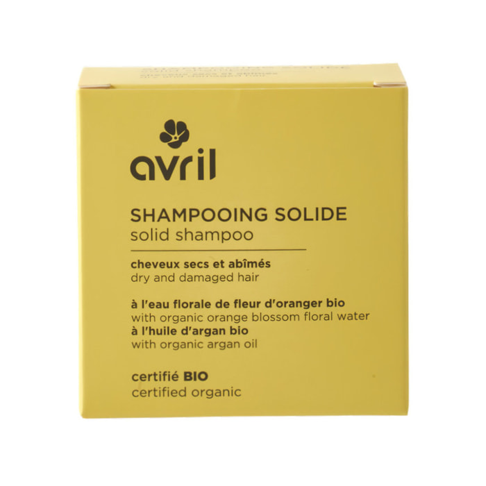 Shampooing solide Cheveux secs - Certifié bio