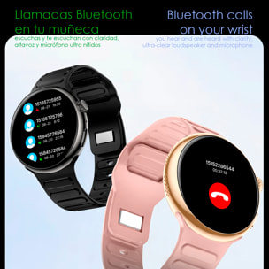 Smartwatch Z12 Pro con monitor cardiaco avanzato, O2, termometro. Molteplici modalità sportive. Doppia cinghia.