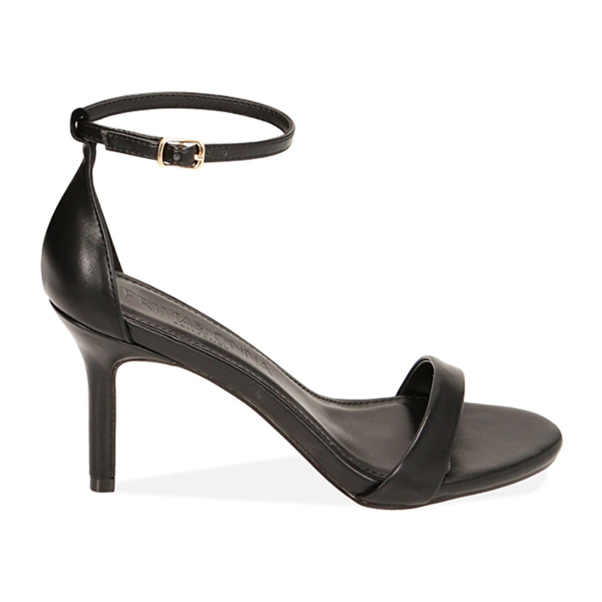 Sandali neri, tacco 8,5 cm