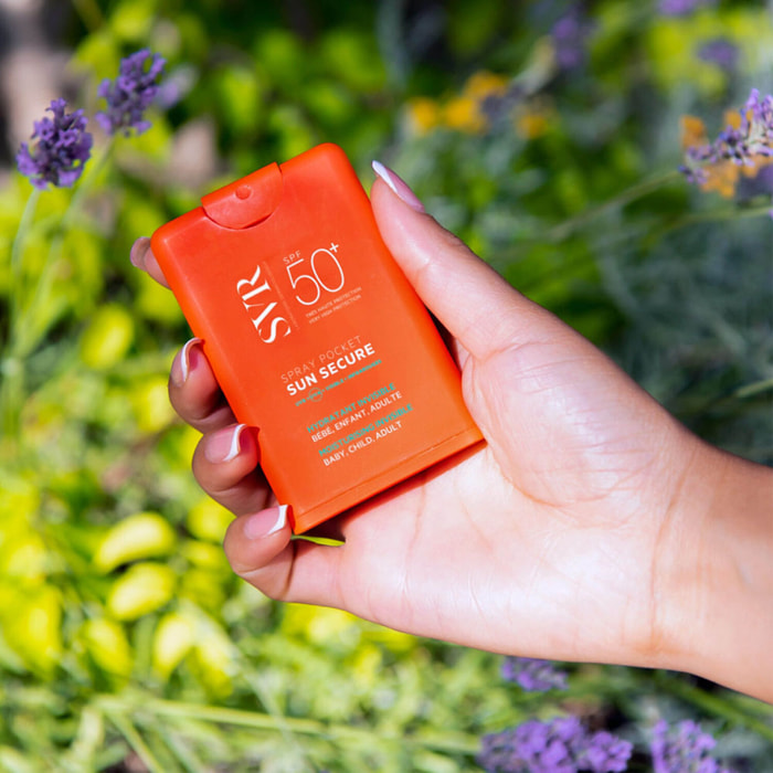 Sun Secure SPF50+  - Spray Pocket Solaire - Hydratant Invisible 20 ml
