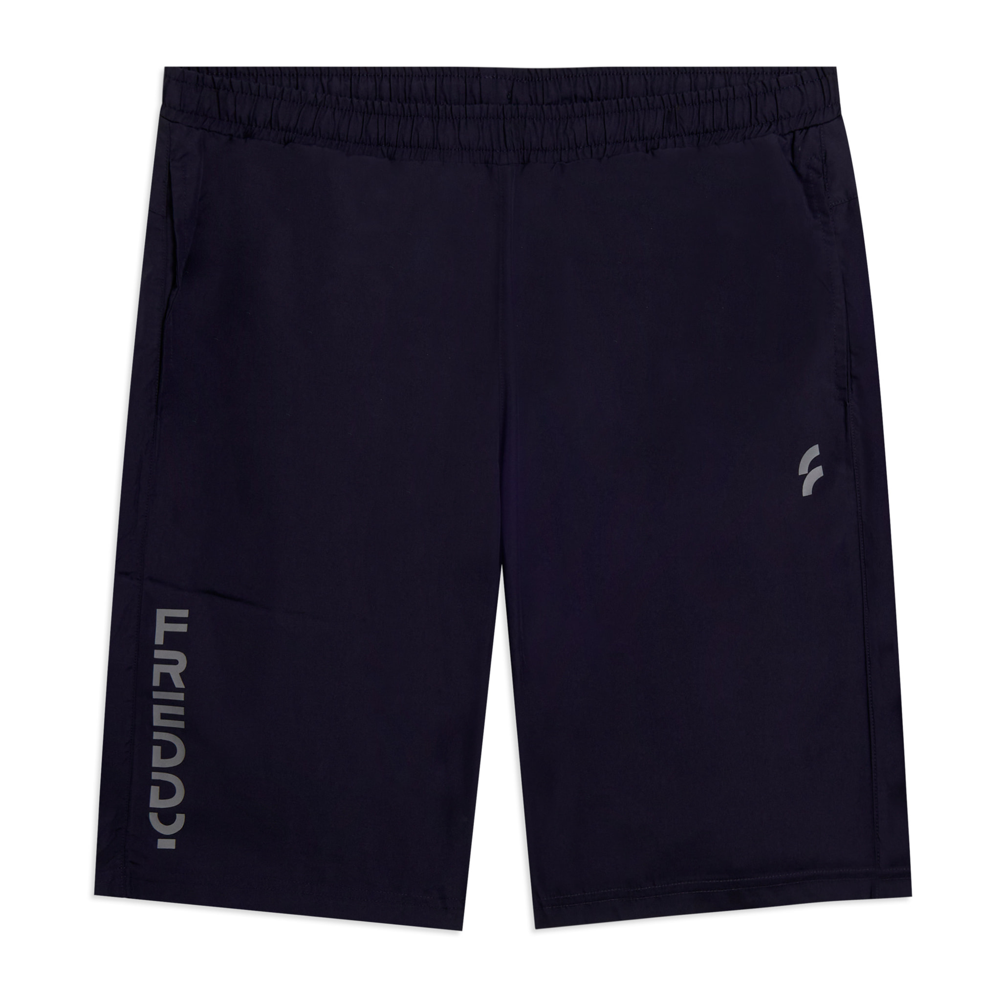 Pantaloni corti uomo tecnici con logo verticale