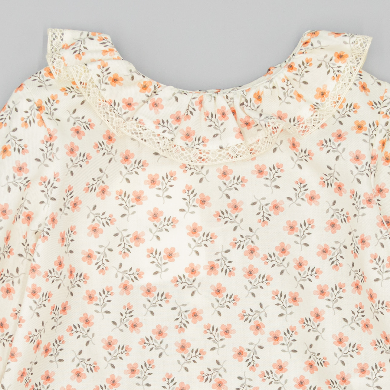 Camisa Rosa De Viella Con Estampado Floral
