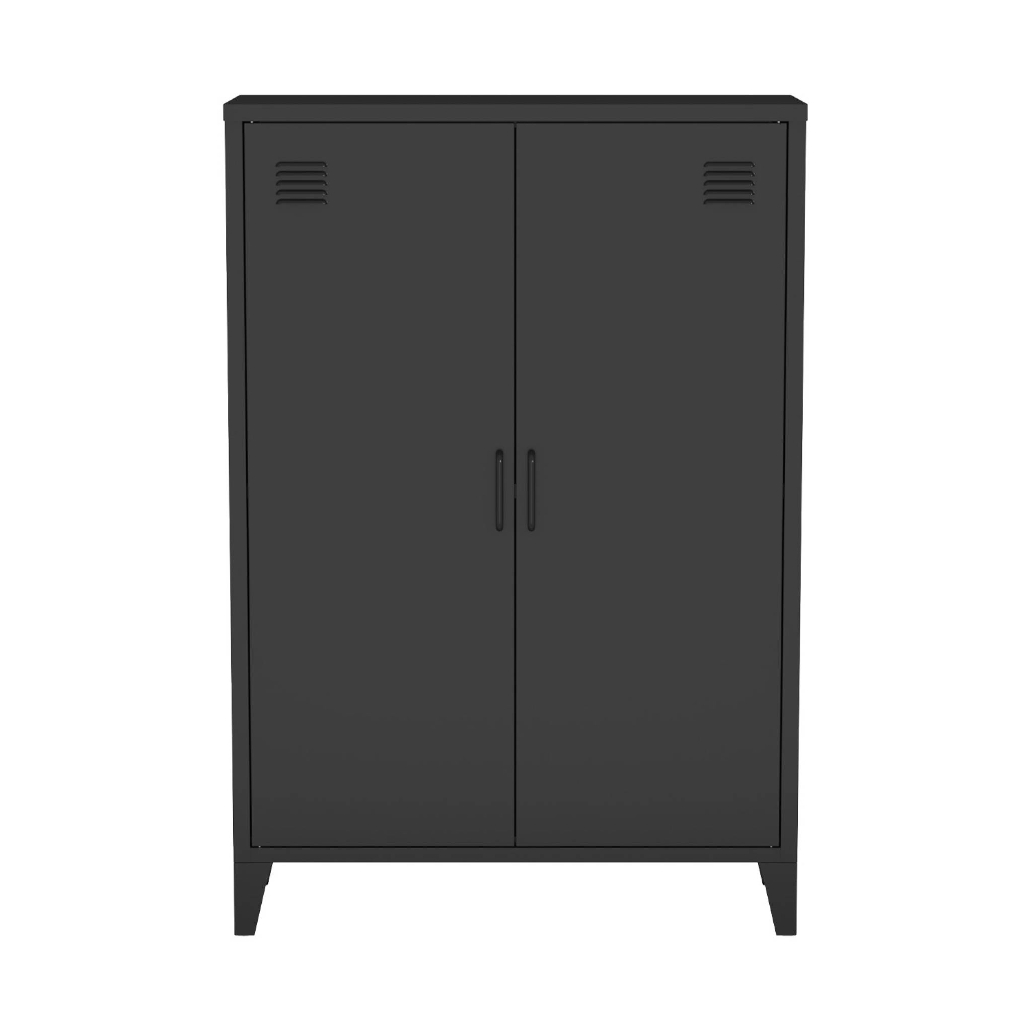 Commode/armoire métal 2 portes (lot de 2) SOHO
