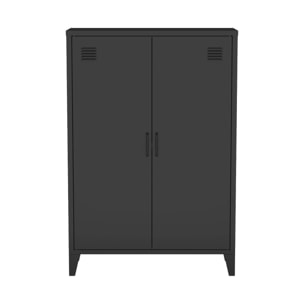 Commode/armoire métal 2 portes (lot de 2) SOHO