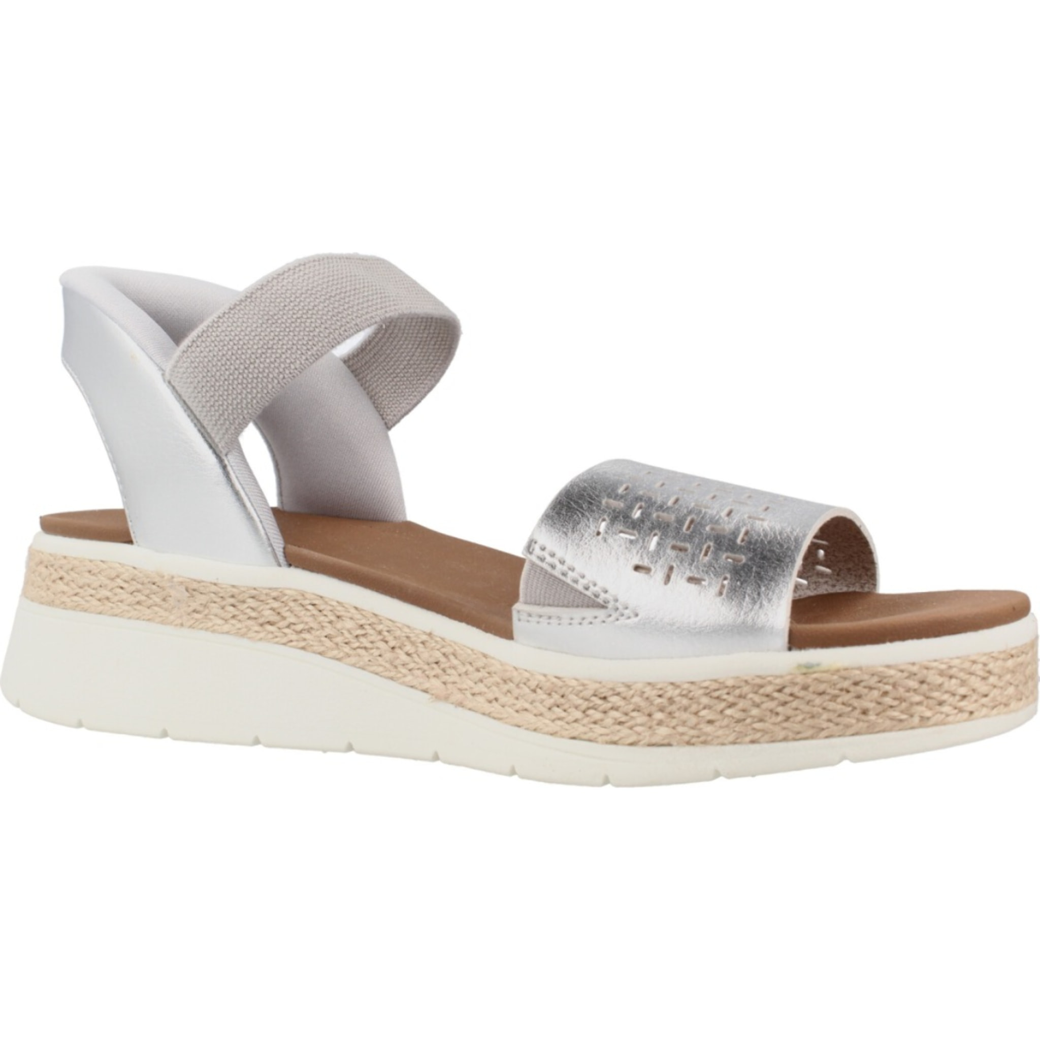 Sandalias Mujer Bobs Sun Ray Step Aside Plata