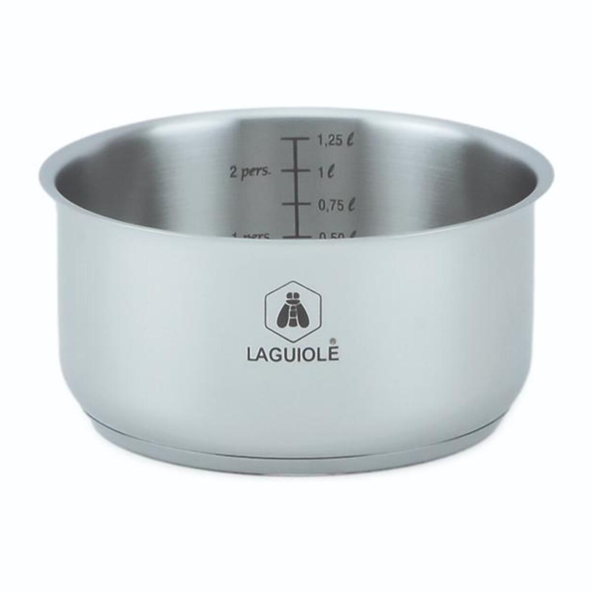 Set de 3 casseroles inox amovible     - "Réactif"