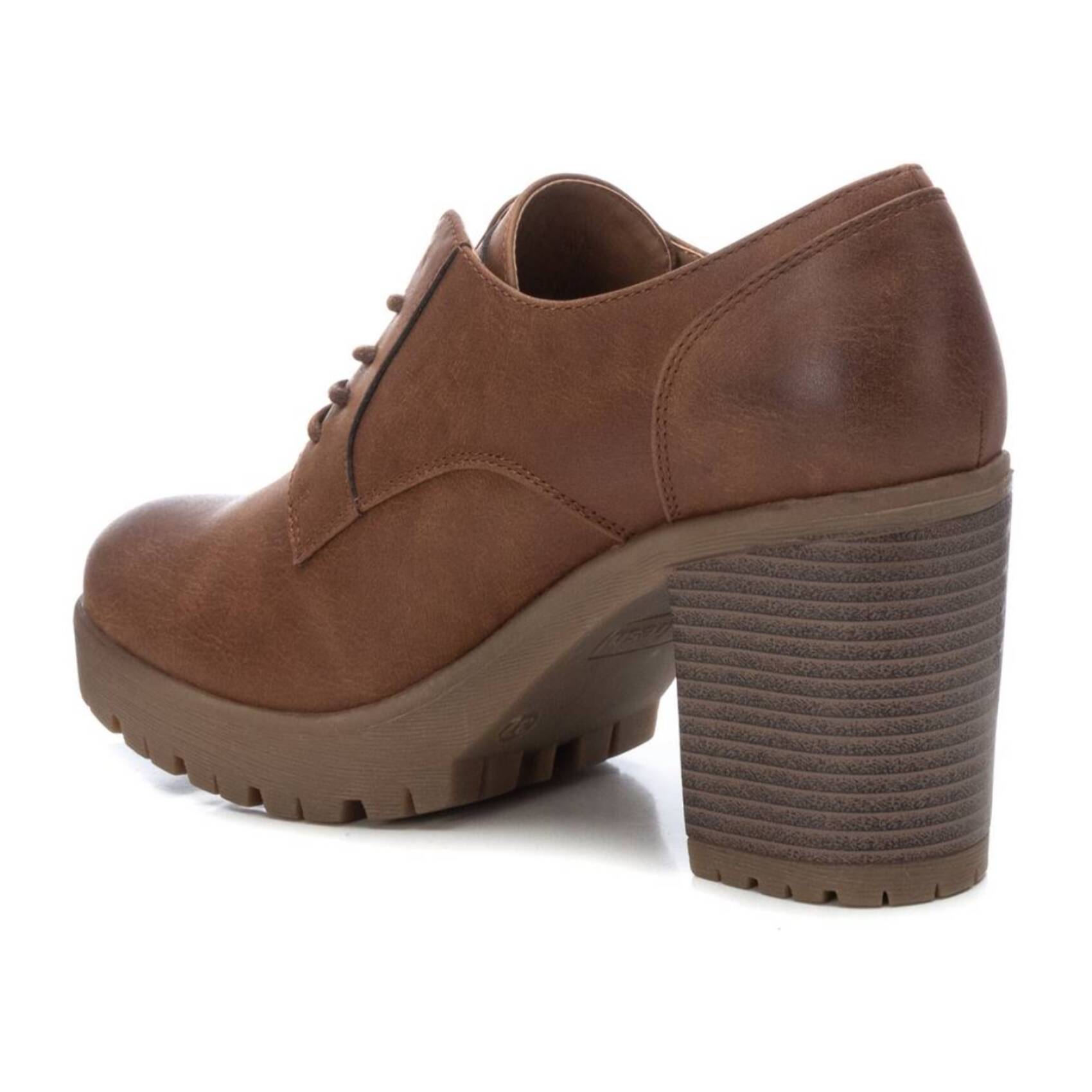 Zapato blucher/derby camel