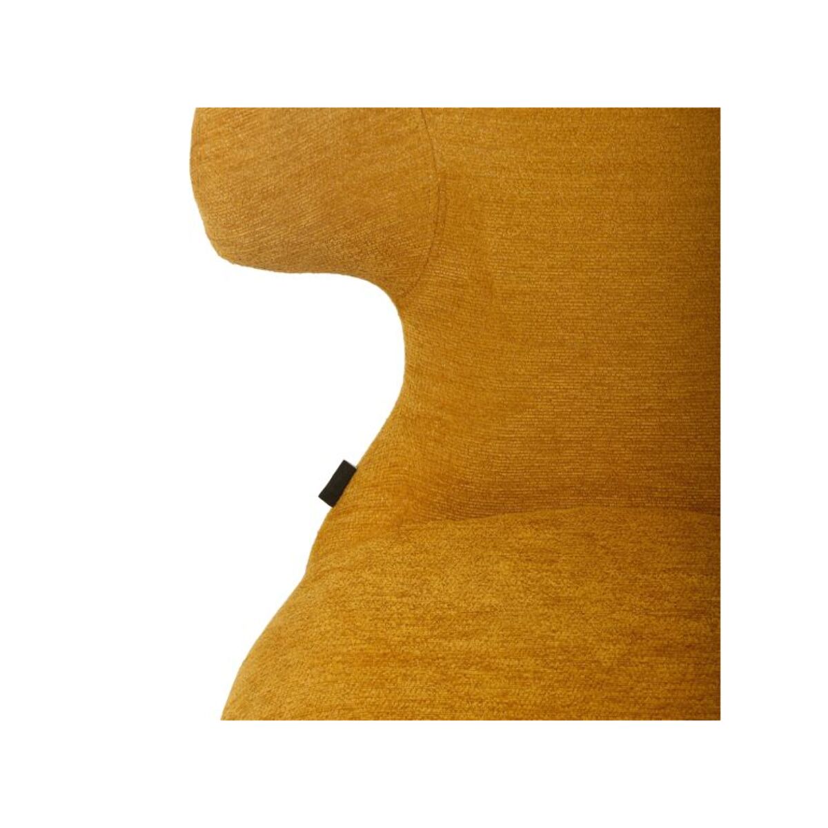 Chaise en tissu doux avec piètement en métal noir - SILVIO