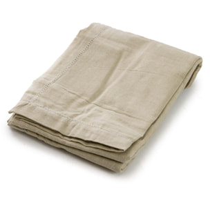 Tovaglia ajour in cotone - BEIGE MELANGE