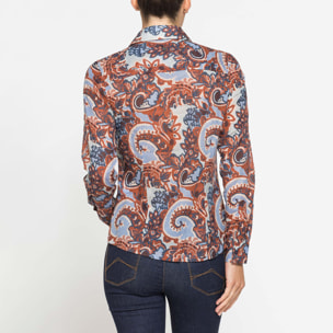 CAMICIA IN MUSSOLA CON MANICHE LUNGHE