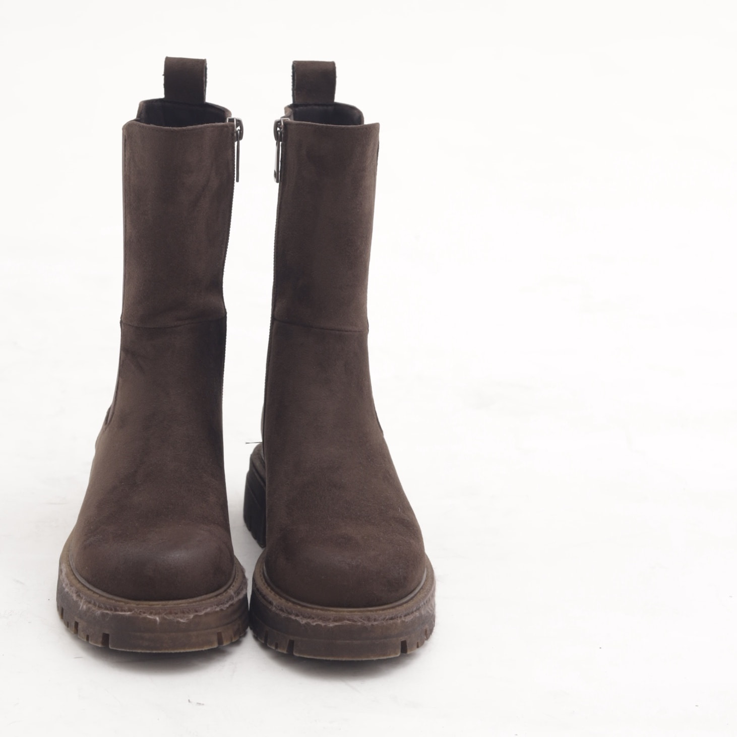 STIVALETTO ELASTICO E ZIP TESTA DI MORO