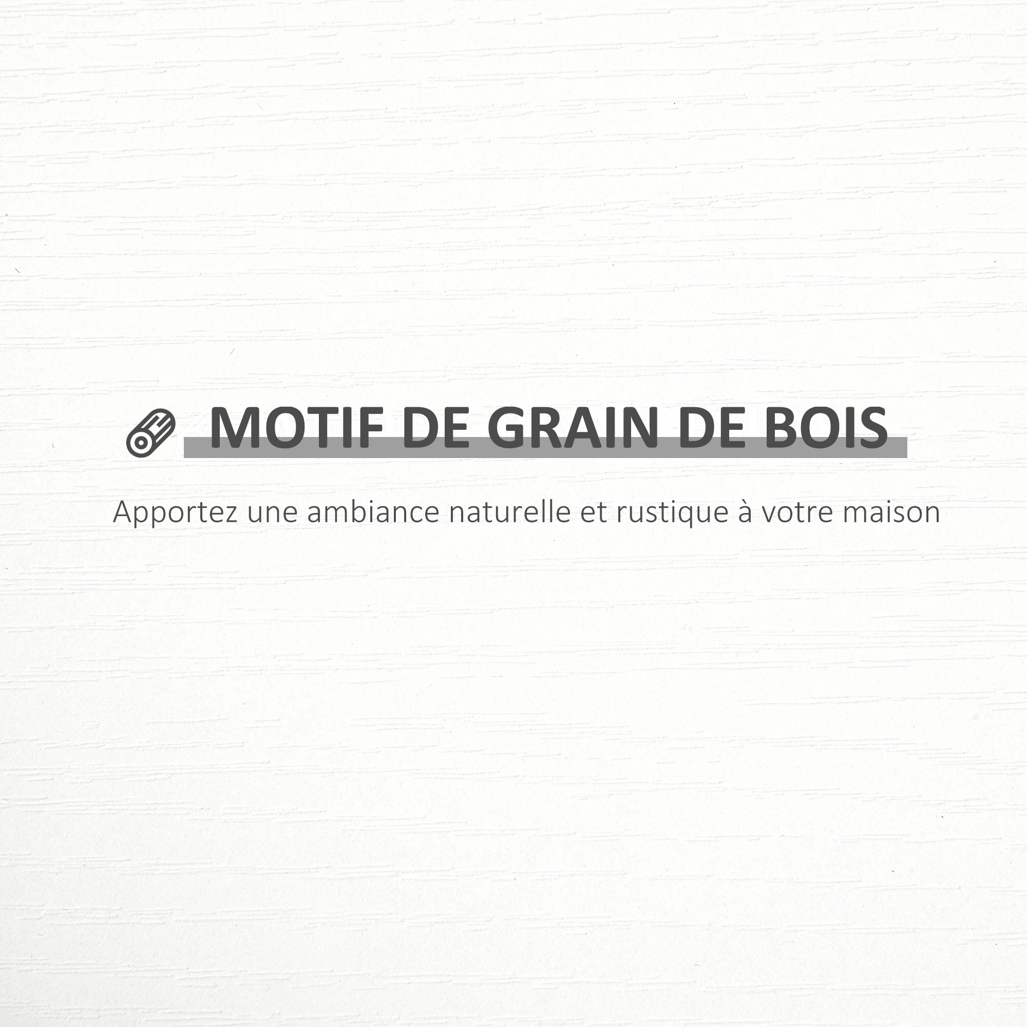 Lot de 3 étagères murales flottantes - dim. 80L x 18l x 18H cm - kit complet de fixation inclus - MDF grain de bois blanc