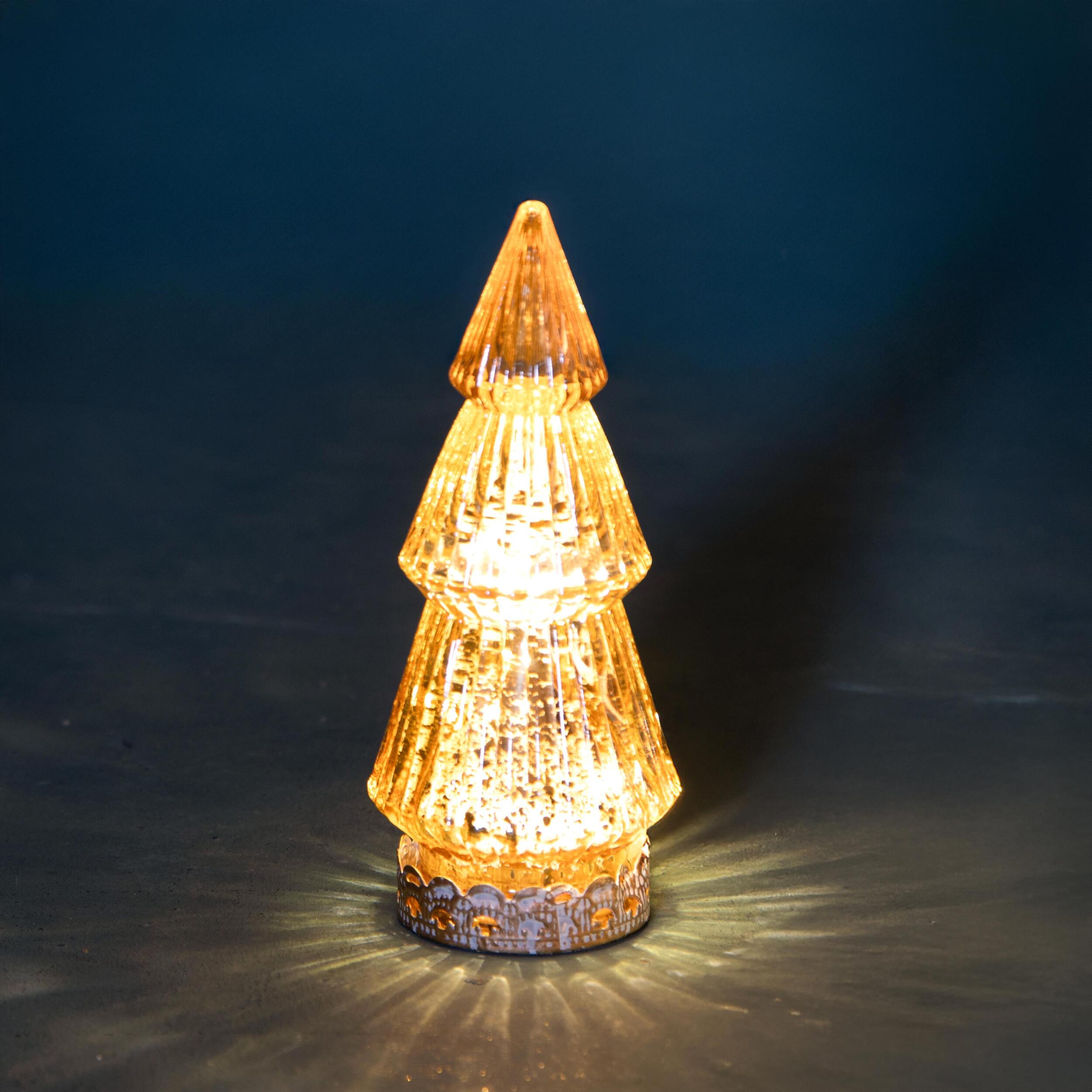 Albero natale con led - Pezzi 4 - ORO - Bianchi Dino SpA