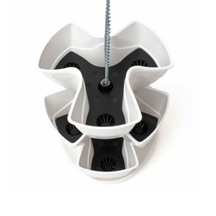 Jardín vertical colgante coubi herbal 9l., dimensiones (mm) 295x295x880, color blanco